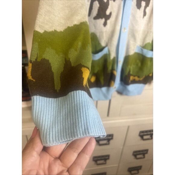 PacSun Cardigan Size Large Unisex Men Or Women Camouflage Sweater Top - Picture 5 of 11